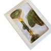 Rodillo raspador de jade de doble cabezal traje caja de tarjetas Rodillo de jade masaje Raspador de jade fábrica mayoreo