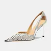 Zapatos de tacón alto de punta estilo francés, zapatos nuevos de mujer de punta cerrada, zapatos de verano huecos de tacón fino con transpirabilidad 2026