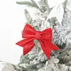 Fita de Laço com Pó Dourado para Decoração de Natal Transfronteiriça Enfeites para Janela Árvore de Natal Festiva Penduricalhos