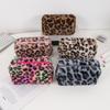 Bolsa de Cosméticos de Mano con Estampado de Leopardo para Mujer, Portátil, de Gran Capacidad para Viaje, Avanzada, para Almacenamiento de Cuidado de la Piel, Bolsa de Aseo