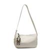 Bolso pequeño de color liso estilo coreano súper popular este año con textura de lichi, bandolera casual versátil para el trabajo, los viajes y el día a día para mujer