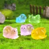 Adornos de Micro Paisaje Animales Lindos Caracol Pequeño Adornos Luminosos Accesorios para Paisajismo de Jardín Manualidades de Resina Adornos