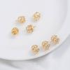 Cor Dourada 14K Pingente Carrossel de Bolso Pulseira DIY Feita à Mão Pingente de Colar Joia para Orelha Pequeno Charme