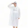 Impermeable Reutilizable para Adultos para Viajes al Aire Libre, Montañismo, Senderismo, Espeso de Cuerpo Completo, a Prueba de Tormentas, con Capucha, Poncho de Lluvia Portátil
