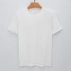 Camiseta 180g Algodão Sorona, Gola Redonda, Manga Curta, Cor Sólida, Masculina Sem Amassados, Sensação Fresca, Antibacteriana, Meia Manga, Camiseta Algodão Xinjiang, Respirável