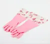 Guantes Sanhan para lavar platos Limpieza de cocina Guantes para el hogar Impermeables Duraderos Forrados de felpa Gruesos Guantes para lavar ropa Alargados