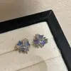 Fuegos Artificiales de Cristal Estilo Diseñador Original de Nicho Coreano Dongdaemun Pendientes Únicos y Hermosos de Primavera y Verano con un Toque de Lujo
