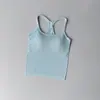 Sujetador deportivo de yoga para mujer, a prueba de impactos, de soporte, camisola de fitness, espalda cruzada, camiseta sin mangas para correr, Pilates, alta intensidad