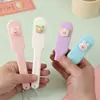 Peine Plegable de Dibujos Animados Lindo de Doble Propósito, Peine de Peluquería Portátil, Mini Peine de Masaje de Dientes Suaves Multifuncional para Viajes t