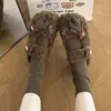 Zapatillas de Algodón Suaves y Lindas con Cabeza de Dibujos Animados 3D para Mujer 2026 Antideslizantes para Uso en Exteriores Felpa Adicional Suela Suave y Cálida Zapatillas de Felpa de Algodón para Persona Perezosa