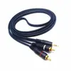 Cabo de áudio 3.5 1-2 Stereo Revolution 2 Lotus Male Treasure Blue Thick Line 0.3 m 1.5 m 3 m