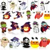 30 Peças Halloween Pingentes Decorativos de Madeira Fofos e Interessantes Chapéu de Bruxa Abóbora Pendentes Adequados para Festas de Halloween