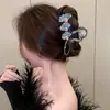 Pinza para el Cabello de Flor con Pedrería de Lujo Ligero para Mujer, Accesorio para el Cabello de Alta Gama para Moños en la Parte Trasera de la Cabeza, Pasador de Aleación Elegante al por Mayor