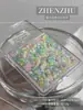 Acessórios de arte de unha com contas de arroz multicoloridas estilo pastoral, mini pérolas de fundo plano estilo ins, kit de material para arte de unha DIY, transfronteiriço