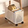 Caja de almacenamiento de libros para aulas de estudiantes, estante móvil para bolsas de libros debajo del escritorio, caja de almacenamiento de libros