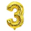 Balões de Número 0-9 Dourado Prata 32 polegadas Balões de Filme de Alumínio Decoração de Aniversário para Crianças e Adultos Arranjo Cena de Festa
