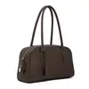 2026 Novo Modelo Row India Bolsa de Boliche Bolsa Boston Simples Couro Bovino de Primeira Camada Alça Longa Ombro Axila Bolsa