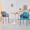 Sillas huecas para patio exterior listas para enviar del fabricante, disponibles en varios colores, adecuadas para mesas y sillas de comedor en casa, puestos de mercado nocturno y puestos de comida