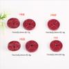 Cuentas de cinabrio de oro púrpura de alto contenido en mineral natural en bruto, cinco monedas del emperador, hechas a mano, pulsera con cuentas, collar, accesorios Wenwan