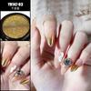 Manicure Transfronteiriça Pó Espelho Mágico Sólido Pó Aurora Ultrafino Celebridade da Internet Pó Espelho Bronze Dourado Fabricante Atacado Pó Glitter