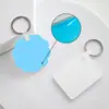 Llavero Recubierto de Acrílico en Blanco para Transferencia de Calor Consumibles Souvenir DIY Colgante de Metal Colgante de Sublimación