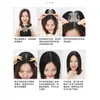Pieza de Cabello de Red Cielo Estrellado y Seda de Maíz para Madres para Cubrir el Cabello Blanco, Flequillo Esponjoso, Peluca Ligera de Cabello Natural Rizado