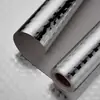 Pegatinas de pared de cocina autoadhesivas, a prueba de aceite e impermeables, resistentes a altas temperaturas, para embellecer gabinetes y muebles, papel aluminio para estufa, pegatinas a prueba de aceite, venta al por mayor