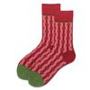 Colección de calcetines rojos de Año Nuevo Calcetines de boda iguales para hombres y mujeres Calcetines de algodón para mujer con patrón tridimensional regalo de calcetines de año de nacimiento
