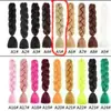 Tendencia Cuerda de Color para Rastas de Seda de Alta Temperatura Trenza de Cabello de un Solo Color Peluca de Rastas Trenzas Jumbo para Niños Cabello