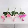 Bestseller transfronterizo: Orquídea espada artificial de 3 cabezas para decoración de bodas y del hogar, producto terminado de flor artificial de alta gama al por mayor