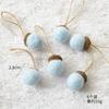NUCHI decoraciones navideñas transfronterizas fieltro de lana pequeña piña bellota diy decoración árbol de Navidad accesorios corona