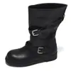 Botas de Mujer con Plataforma para Aumentar la Altura, Nuevas Botas Cortas Versátiles Adelgazantes de Estilo Vintage para Otoño 2026 con Suelas Suaves y Colores Melange, Adecuadas para Combinar con Faldas