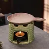 Calentador de Velas Cerámico Esencial para Aceites Esenciales Transfronterizo, Difusor de Incienso, Estufa para Tostar Hojas de Té de Salvia, Adorno Artesanal