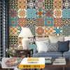 Pegatinas Retro Bohemias Autoadhesivas Impermeables y a Prueba de Moho Pegatinas de Pared Decoración de Renovación de Paredes de Dormitorio Papel Tapiz Ecológico