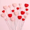 Cola Macia Estéreo Coração Decoração de Bolo Plug-In Cartão 520 Dia dos Namorados Casamento Confissão Decoração de Confeitaria Suprimentos