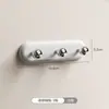 Colgador de ganchos magnéticos detrás de la puerta, no requiere taladrar, para cocina y baño del hogar, gancho adhesivo fuerte, antideslizante, perchero sin dejar rastro