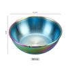 Suministro directo transfronterizo de plato redondo de acero inoxidable para salsas, plato para condimentos con baño de titanio para uso doméstico, plato para salsas, plato para encurtidos estilo coreano