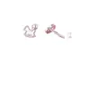 Nuevos Aretes "Hazte Rico Pronto" con Cierre de Rosca para Mujer, Aretes de Lujo Ligero Estilo Chanel Plateados, Transmisión en Vivo de Tiktok