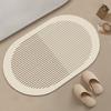 Tapete de Piso Absorbente para Baño Barro Diatomeo de Secado Rápido Lujo Accesible Simple Baño Tapete Antideslizante para Pies Alfombra para Inodoro Resistente a las Manchas