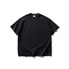 Camiseta Nanxia Retrô Gola Redonda com Gola Pequena, Unissex Solta Tendência Cool Menta Manga Curta Verão