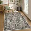 Alfombra persa vintage de Amazon transfronteriza para sala de estar, felpudo para pasillo de cobertura total resistente al desgaste, felpudo para entrada a prueba de polvo y suciedad
