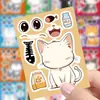8 Haz Cara Lindo Gato de Dibujos Animados Collages Niños Decoración de Vaso de Agua Educativo DIY Pegatinas Impermeables Transfronterizas