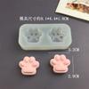 Molde de Silicona Pinza Garra de Gatito Grande Tamaño Grande Pequeño Molde para Malvavisco Chocolate Fondant Molde para Pudín Vela