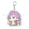 Kpop Onda Coreana Caçadora de Demônios Grupo Feminino Merchandise Chaveiro Lumi Mila Zoi Feito por Fãs Pingente Dupla Face de Acrílico