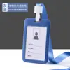 Porta-Cartão de Empurrar Spot Cartão de Identidade de Estudante Porta-Cartão Deslizante de Plástico Rígido Crachá de Permissão de Trabalho Porta-Cartão Rígido Venda por Atacado