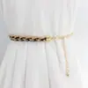 Cinturón tejido de perlas para mujer, accesorio de cadena de cuentas de verano, cadena decorativa para vestido, cadena para la cintura para vestidos de mujer en verano
