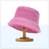 Sombrero de Pescador Imitación de Visón Transfronterizo para Mujer Invierno Prueba de Frío Sombrero de Felpa Sombrero de Cubo Cálido Peludo con Logo Bordado