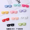 Gafas de Color de Dibujos Animados Realistas Accesorios de Resina Juguete de Muñeca DIY Accesorios de Figura Decoración Accesorios para el Cabello Hechos a Mano Materiales