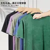 Popular 230g Estilo Americano Lavada Vintage Gola Redonda Manga Curta Unissex Marca Tendência Verão 2026 Algodão Puro Camiseta Fábrica Atacado