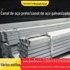 Aço de canal Aço em forma de H Estrutura de aço Pórtico para empilhadeira Viga em I Ângulo de aço Aço de canal galvanizado por imersão a quente de Xangai Aço em forma de U Aço de canal galvanizado